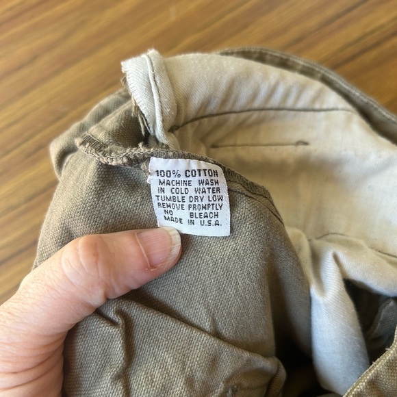 Vintage YAYA Olive Green Wide Leg Lace-Up Pants | Boho Festival Utility Y2K - Picture 5 of 11